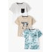 BĂIEȚI TRICOU CU MÂNECĂ SCURTĂ 3PACK, MINOTI, 13TEE 46, BOY - TRICOURI, MAIOURI ȘI CĂMĂȘI