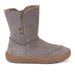 DĚTSKÉ ZIMNÍ BAREFOOT BOTY TEX SUEDE  GRAY, FRODDO, G3160238-3, ŠEDÁ - DĚTSKÉ ZIMNÍ BOTY