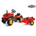 TRACTOR CU PEDALE 2046AB X-TRACTOR CU CALE DE RULARE ȘI CAPOTĂ CU DESCHIDERE, FALK, W006411 - VEHICULE COPII