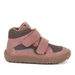 DÍVČÍ ZIMNÍ BAREFOOT BOTY TEX WOOL GRAY PINK, FRODDO, G3110254-6W, RŮŽOVÁ - DĚTSKÉ ZIMNÍ BOTY