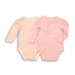 BODY KOJENECKÉ BAVLNĚNÉ , 2PACK, MINOTI, SHINE 5, RŮŽOVÁ - KOJENECKÉ BODY