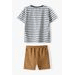 SET PENTRU BĂIEȚI - TRICOU ȘI PANTALONI SCURȚI, MINOTI, 13SET 4, BOY - TRUSE ȘI SETURI