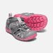 SANDALE PENTRU COPII SEACAMP II CNX JR, STEEL GRAY / RAPTURE ROSE, KEEN, 1020702, GRI - PANTOFI DE VARĂ