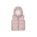 VESTA PUFFA DIN NAILON PENTRU FETE, CĂPTUȘITĂ CU MICROFLEECE, MINOTI, 12GILET 15, ROZ - VESTE PENTRU COPII