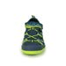 CHLAPECKÉ SANDÁLY BUGGA TIKI DARK BLUE/GREEN - TMAVĚ MODRÉ - DĚTSKÉ SANDÁLY