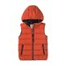 VESTĂ PENTRU BĂIEȚI CU GLUGĂ PUFFA, MINOTI, 7BGILET 11, PORTOCALIU - VESTE PENTRU COPII