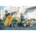 ŠLAPACÍ TRAKTOR 2086W KOMATSU S BAGREM A MAXI VYKLÁPĚCÍM PŘÍVĚSEM, FALK, W014096 - ŠLAPADLA