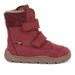 DÍVČÍ ZIMNÍ BAREFOOT BOTY ZERU TEX WINTER BORDAUX, FRODDO, G3160240-5, ČERVENÁ - DĚTSKÉ ZIMNÍ BOTY