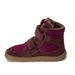 DÍVČÍ ZIMNÍ BAREFOOT BOTY TEX WINTER BORDEAUX, FRODDO, G3160233-7, ČERVENÁ - DĚTSKÉ ZIMNÍ BOTY
