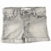 PANTALONI SCURȚI DIN DENIM PENTRU FETE CU ELASTIC, MINOTI, TG DSHORT 4, GRI - PANTALONI SCURȚI PENTRU BEBELUSI
