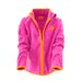 HANORAC FLEECE PENTRU FETE, PIDILIDI, PD1117-03, ROZ - PULOVERE PENTRU COPII