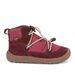 DÍVČÍ CELOROČNÍ BAREFOOT BOTY TEX TRACK BORDEAUX, FRODDO, G3110257-7, ČERVENÁ - DĚTSKÉ CELOROČNÍ BOTY