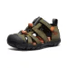 CHLAPECKÉ SANDÁLY KEEN SEACAMP II CNX DARK OLIVE/GOLD FLAME - DĚTSKÉ SANDÁLY