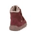 DÍVČÍ ZIMNÍ BAREFOOT BOTY ZERU TEX FURRY BORDEAUX, FRODDO, G2110149-5, ČERVENÁ - DĚTSKÉ ZIMNÍ BOTY