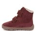 DÍVČÍ ZIMNÍ BAREFOOT BOTY ZERU TEX FURRY BORDEAUX, FRODDO, G2110149-5, ČERVENÁ - DĚTSKÉ ZIMNÍ BOTY