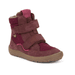 DÍVČÍ ZIMNÍ BAREFOOT BOTY TEX WINTER BORDEAUX, FRODDO, G3160233-7, ČERVENÁ - DĚTSKÉ ZIMNÍ BOTY