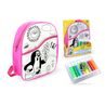 Batoh Krtko ružový 30 cm + 8 fixiek, Wiky, W011820