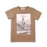 Fiúk shirt rövid ujjú, minoti, yezez 1, barna