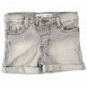 Pantaloni scurți din denim pentru fete cu elastic, Minoti, TG DSHORT 4, gri