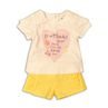 Set pentru fetițe - tricou și pantaloni scurți, Minoti, Fruits 3, fată