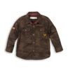 Cămașă de camuflaj pentru băieți, Minoti, YAY 10, maro