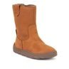 Dievčenské zimné barefoot topánky ZERU TEX BOOT Cognac, Froddo, G3160242, hnedá