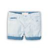 Pantaloni scurți din bumbac pentru băieți, Minoti, Salt 6, albastru deschis