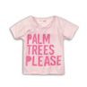Tricou pentru fete cu mânecă scurtă, Minoti, BEACHY 5, roz