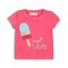Tricou pentru fetițe, cu mânecă scurtă, Minoti, TG TEE 4, roz