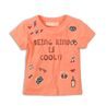 Tricou pentru fete cu mânecă scurtă, Minoti, Whoa 6, roz