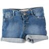 Pantaloni scurți din denim pentru fete cu elastic, Minoti, TG DSHORT 1, albastru