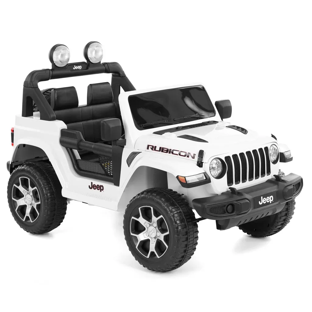 Детский электромобиль Jeep Wrangler Rubicon белый