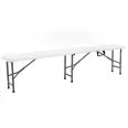 Ławka ogrodowa - HECHT FOLDIS WHITE BENCH