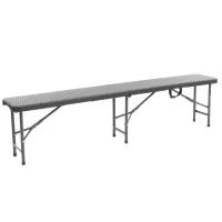 Ławka ogrodowa - HECHT FOLDIS RATTAN BENCH