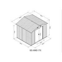 Domek ogrodowy - HECHT 8X8 PLUS