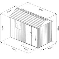 Domek ogrodowy - HECHT 6X10 NORD