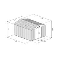 Domek ogrodowy - HECHT 10X10 PLUS