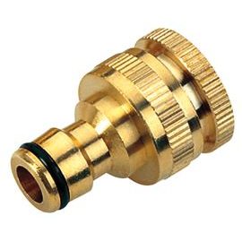 Złączka ogrodowa mosiężna - końcówka 1/2" / 3/4" HECHT 08024C