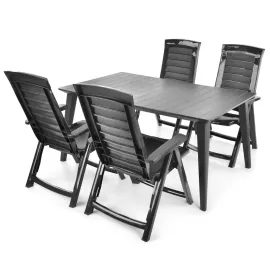 Zestaw mebli ogrodowych - HECHT JARDIN SET GRAPHITE 4