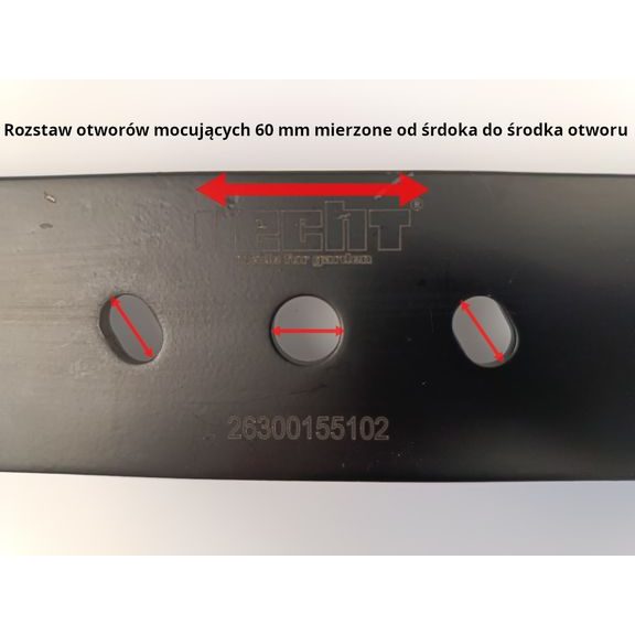 NÓŻ DO KOSIARKI HECHT 552 RS