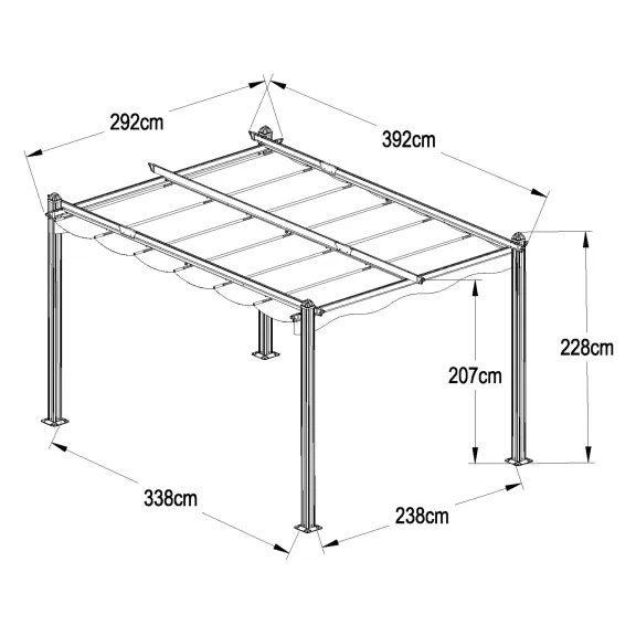 Pergola - HECHT PERGOLA 4x3