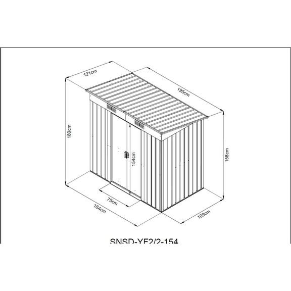 Domek ogrodowy - HECHT 4X6 PLUS