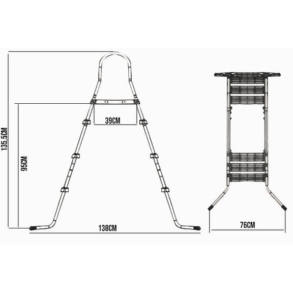 Drabinka do basenu - HECHT 00090
