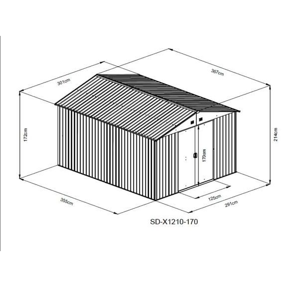 Domek ogrodowy - HECHT 12X10 PLUS