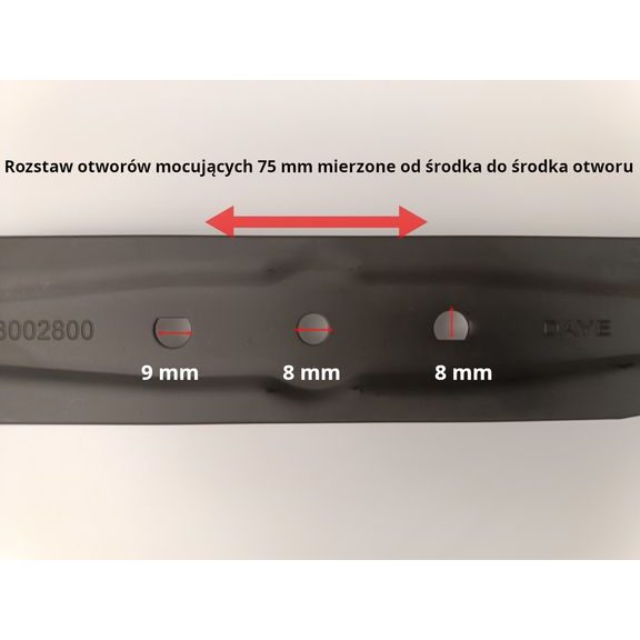 Nóż do kosiarki HECHT 1641