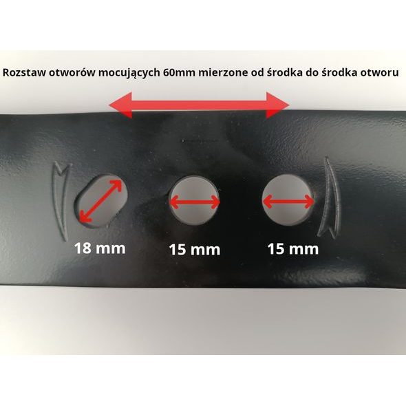 NÓŻ DO KOSIARKI HECHT 543, 543SX