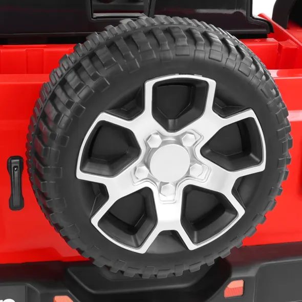 SAMOCHÓD AKUMULATOROWY - JEEP WRANGLER RUBICON RED