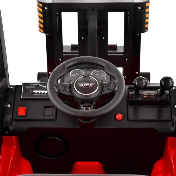 ZABAWKOWY WÓZEK WIDŁOWY - HECHT 52108 RED