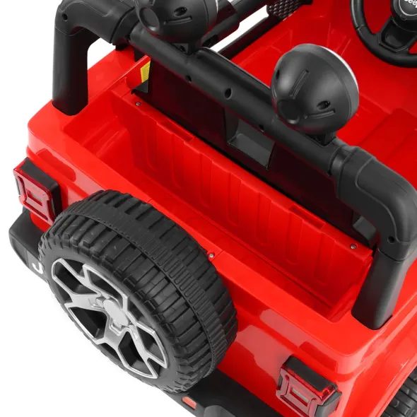 SAMOCHÓD AKUMULATOROWY - JEEP WRANGLER RUBICON RED
