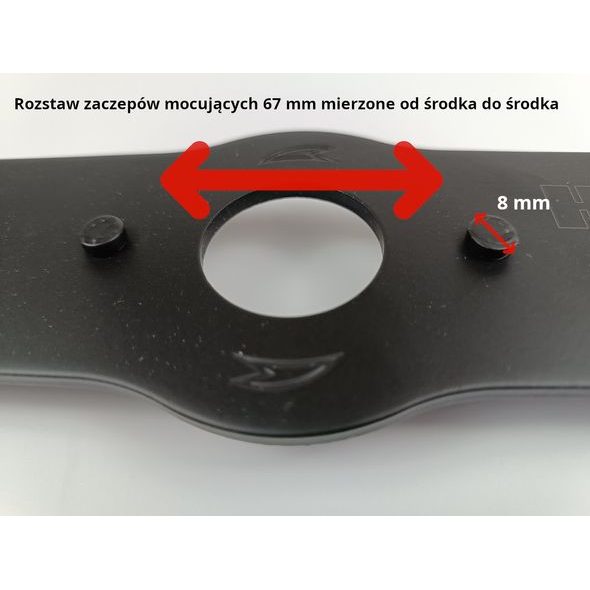 NÓŻ "TURBO" DO KOSIAREK - HECHT 500046 (DO ROKU 2019)